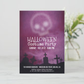 Cool Purple Halloween Costume Fête Invitation (Debout devant)