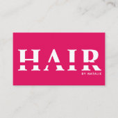 Cool QR Code Haarstylist Cosmetology Professional Visitekaartje (Voorkant)