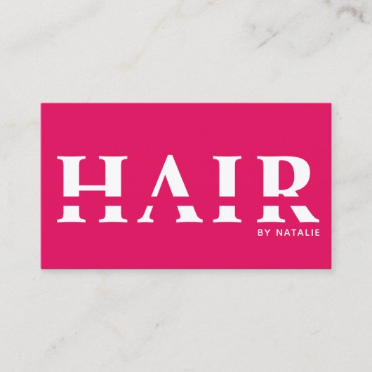 Cool QR Code Haarstylist Cosmetology Professional Visitekaartje (Voorkant)