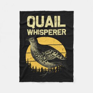 Cool Quail Whisperer Voor Mannen Vrouwen Hoogland  Fleece Deken