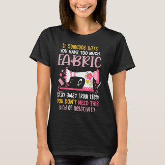 Cool quilten ontwerp voor vrouwen Oma quilt Sewin T-shirt