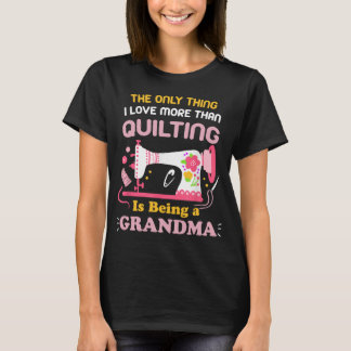 Cool quilten ontwerp voor vrouwen Oma quilt Sewin T-shirt