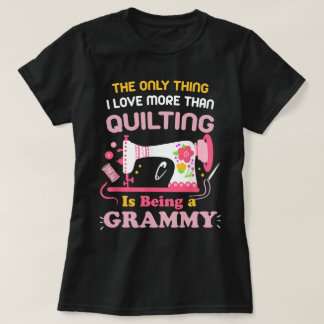 Cool quilten ontwerp voor vrouwen Oma quilt Sewin T-shirt