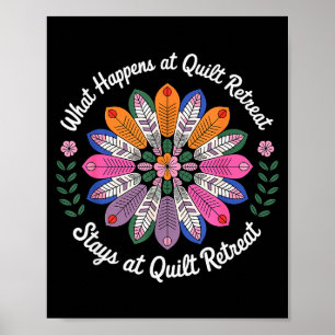 Cool Quiltkunst voor mannen Vrouwen Naaien Quilt L Poster