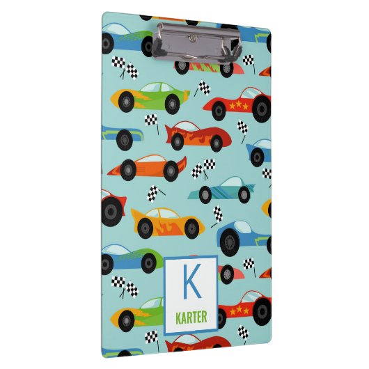 Cool Race Cars Aangepaste Kinderen Klembord (Rechts)