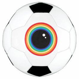Cool Rainbow Eyeball Voetbal