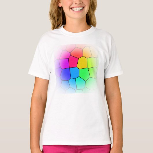 Cool Rainbow-patroon T-shirt (Voorkant)