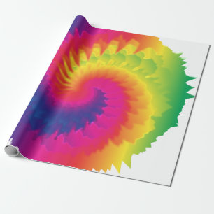 Cool Rainbow Tie Dye Cadeaupapier