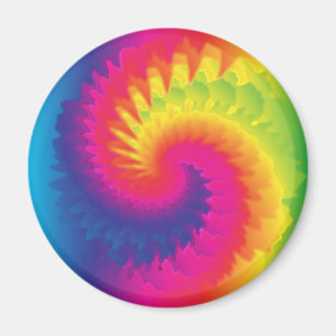 Cool Rainbow Tie Dye Magneet