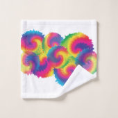 Cool Rainbow Tie Dye Patroon Bad Handdoek (Wasdoekje)