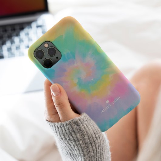 Cool Rainbow Tie Dye Patroon Case-Mate iPhone Case