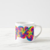 Cool Rainbow Tie Dye Patroon Espresso Kop (Rechts)