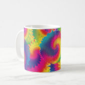 Cool Rainbow Tie Dye Patroon Koffiemok (Voorkant links)