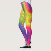 Cool Rainbow Tie Dye Patroon Leggings (Links)