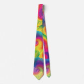 Cool Rainbow Tie Dye Pattern Stropdas (Voorkant)