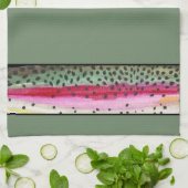 Cool Rainbow Trout Skin Fisherman's Theedoek (Gevouwen)