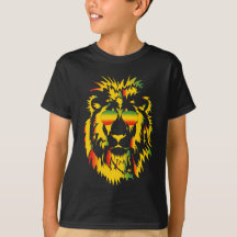 Cool Rasta Leeuw Donkere Kids T-shirt