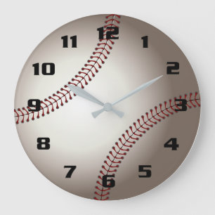Cool Realistisch Honkbal Grote Klok
