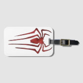 Cool Red Arachnid Logo Adventure Travel Bagagelabel (Voorkant (horizontaal))