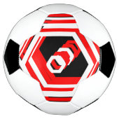 Cool Red Black White 4Darren Voetbal (Gedraaid)