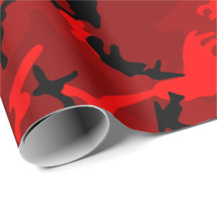 Cool Red Camo Cadeaupapier