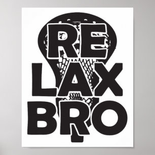 Cool Red Lax Bro Funny Lacrosse Speler Team Funny Poster