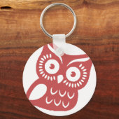 Cool Red Owl Sleutelhanger (Voorkant)