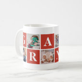 Cool Red Photo Collage Granny Mugs (Devant gauche)
