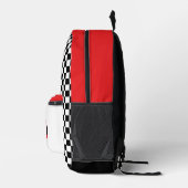 Cool Red Racing Car Boy's Bedrukte Rugzak (Rechts)