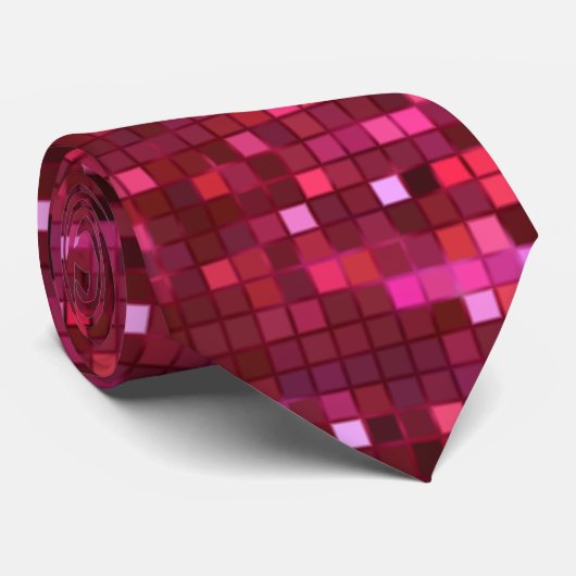 Cool Red Sequin Effect Stropdas (Opgerold)