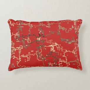 COOL Red Uniek Patroon Accent Kussen