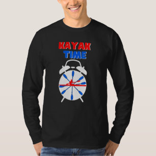 Cool Red White Blue Kayak Time Vrouwen die van Kay T-shirt