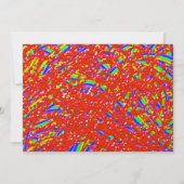 Cool regenboog simcha platte kaart (Voorkant)