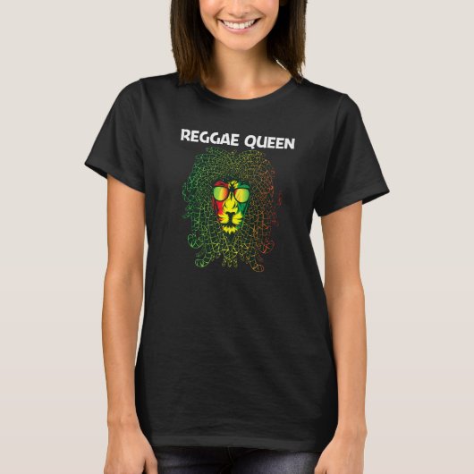 Cool Reggae for Women Ma Jamaican Music Genre T-shirt (Voorkant)