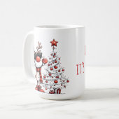 Cool Reindeer Christmas Mug – Oh Deer! (Devant gauche)