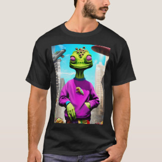 Cool reptielachtig t-shirt