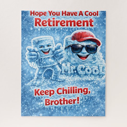 Cool retirement jigsaw puzzle for brother funny Mr (Vertical)