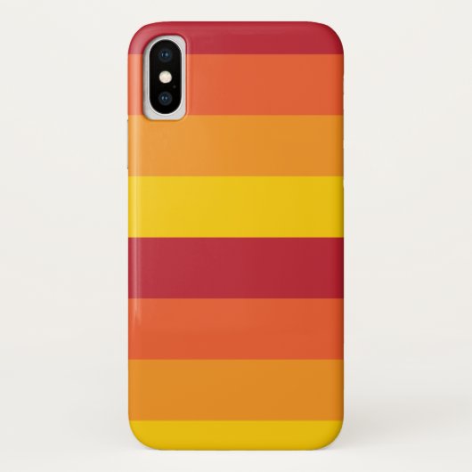 Cool Retro 70s Stripes Oranje Yellow Red Case-Mate iPhone Case (Achterkant)