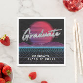 Cool Retro 80's Synthwave New Wave Afstudeerder Pa Servet (Insitu)