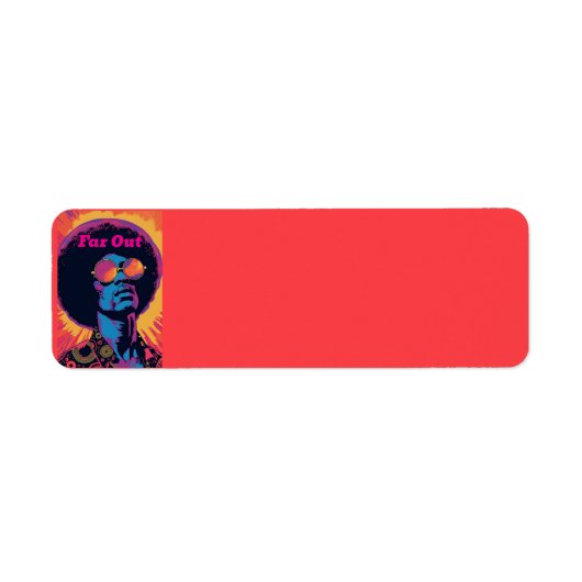 Cool/Retro-adreslabel Etiket (Voorkant)