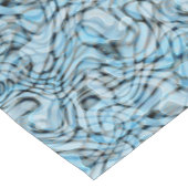 Cool Retro Artistic Abstract Waves Patroon Korte Tafelloper (Hoek)