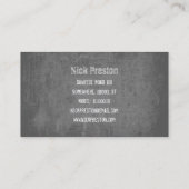 Cool Retro Audio Cassette | DJ Professional Visitekaartje (Achterkant)