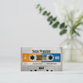 Cool Retro Audio Cassette | DJ Professional Visitekaartje (Staand voorkant)