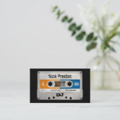 Cool Retro Audio Cassette | DJ Professional Visitekaartje (Staand voorkant)