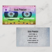 Cool Retro Audio Cassette | DJ Professional Visitekaartje (Voorkant / Achterkant)