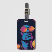 Cool/Retro-Bagagelabel Bagagelabel (Voorkant (verticaal))