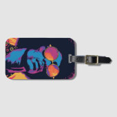 Cool/Retro-Bagagelabel Bagagelabel (Voorkant (horizontaal))