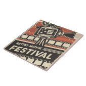 Cool retro bioscoop tegeltje (Zijkant)