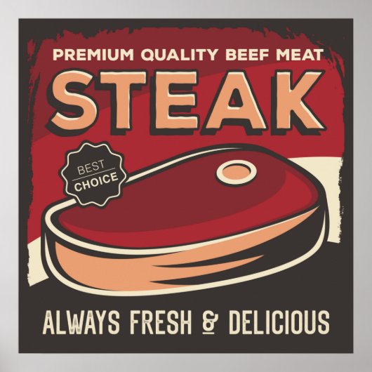 cool rétro Boucher vintage Poster (Devant)