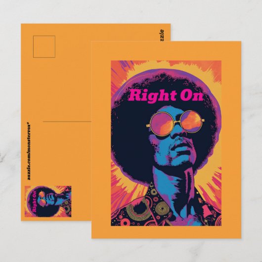 Cool/Retro-Briefkaart Briefkaart (Voorkant / Achterkant)